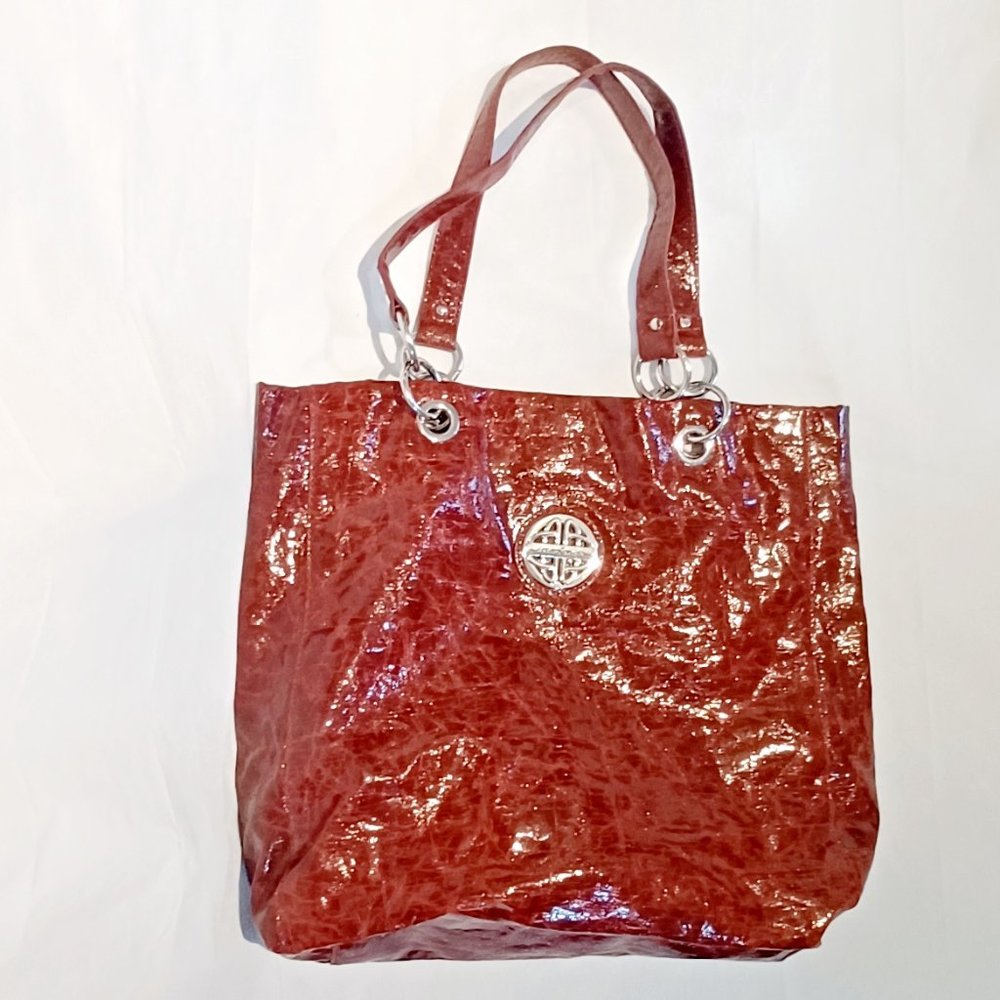 Kate Landry Large Faux Crocodile Shoulder Bag Purse